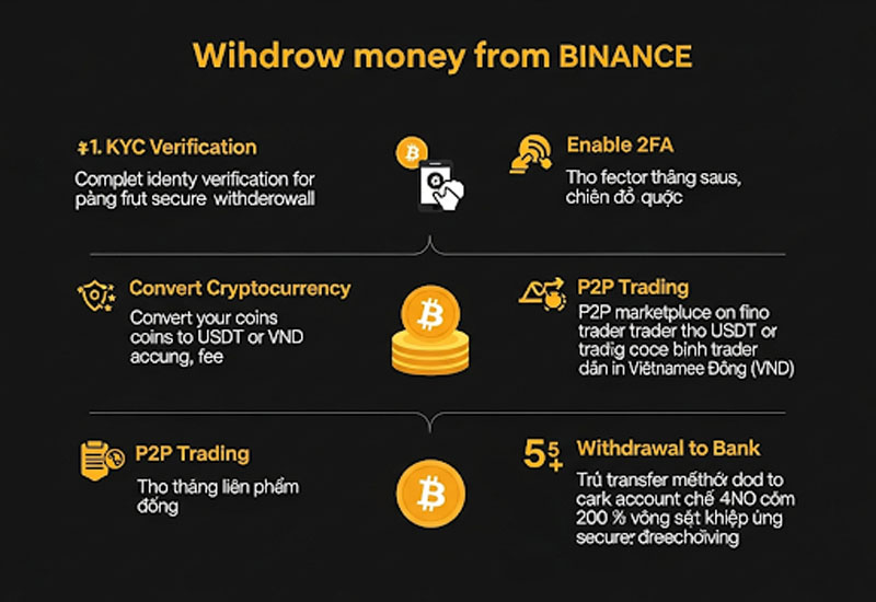 Cách rút tiền binance