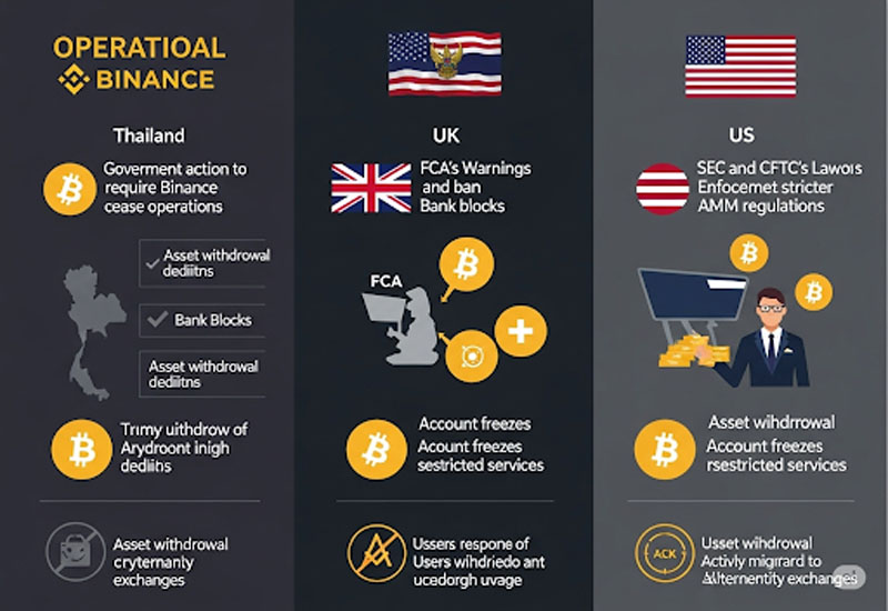 Các quốc gia cấm binance