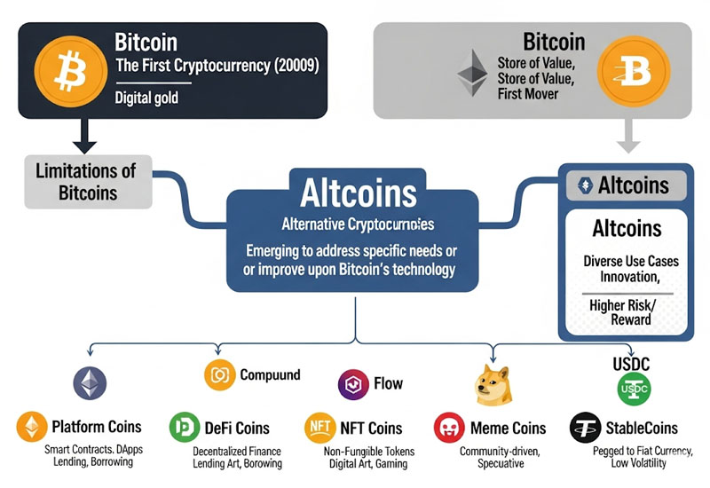 Định nghĩa alt coin và nguồn gốc xuất hiện