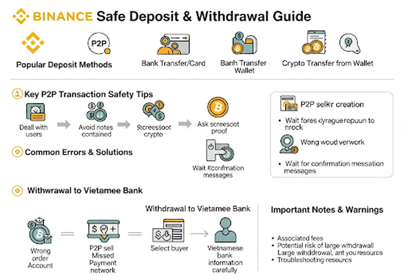 Hướng dẫn nạp & rút tiền an toàn trên Binance