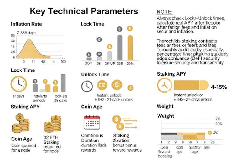 Thông số kỹ thuật cần biết khi staking coin