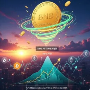 BNB Lập Đỉnh Lịch Sử Mới Khi Crypto Đột Phá Sau Phát Biểu Của Powell