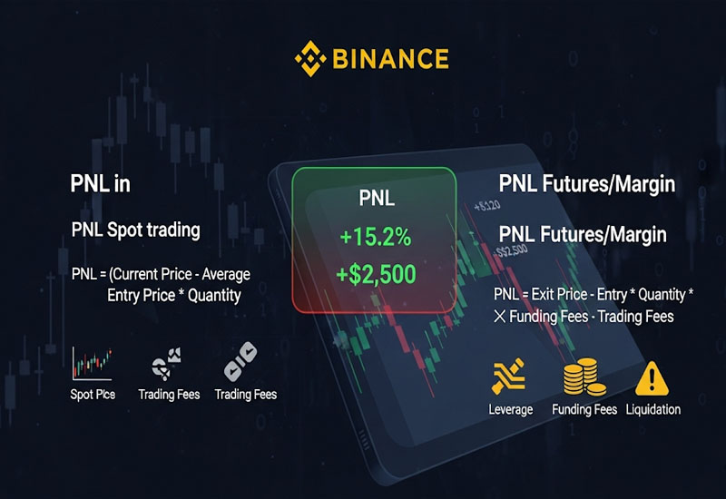 Các xem và tính PNL trên binance