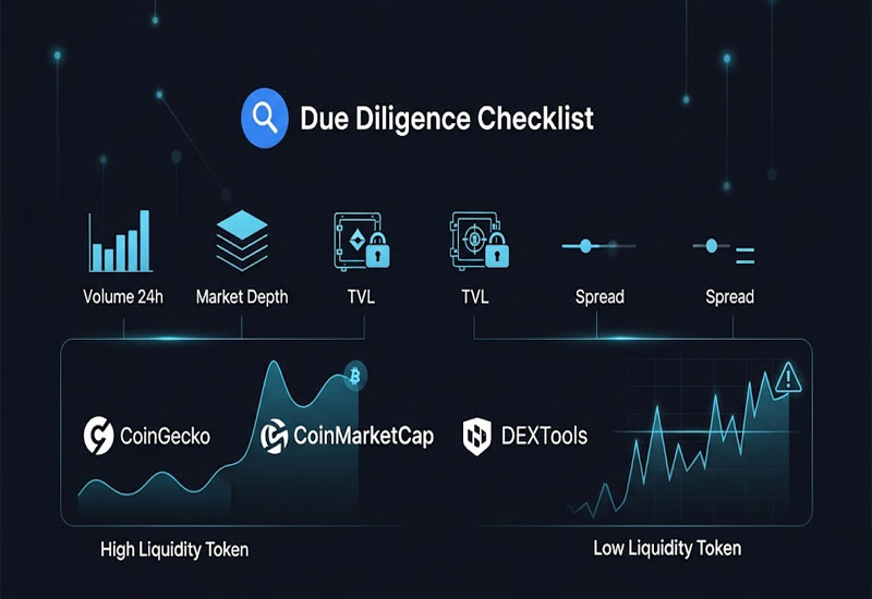 Các kiểm tra và đánh giá liquidity token