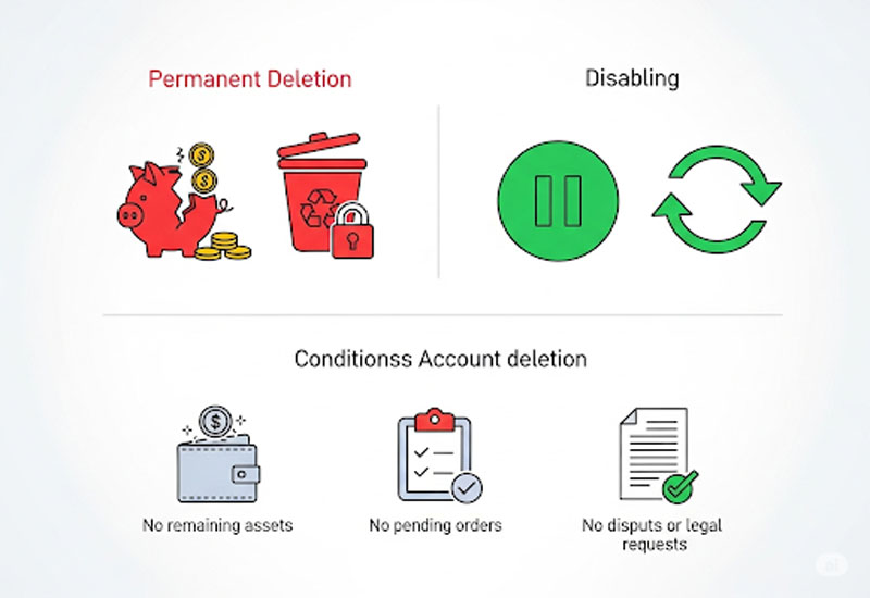 Cách xoá tài khoản binance vĩnh viễn