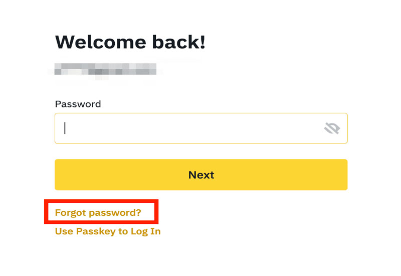 Chọn quên mật khẩu