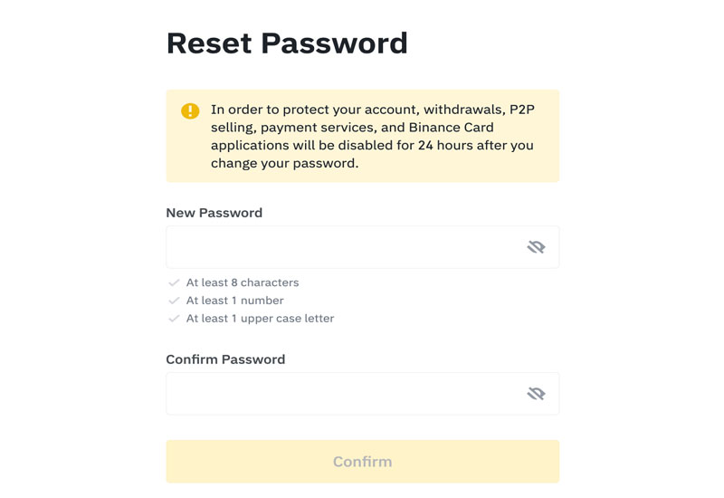 Đặt mặt khẩu mới