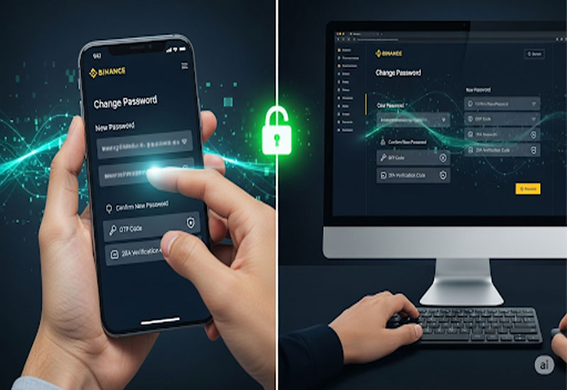 Đổi mật khẩu binance
