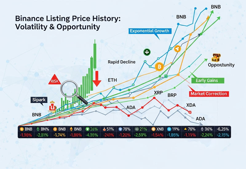 Lịch sử giá coin sau khi lên sàn binance Lịch sử giá coin sau khi lên sàn binance