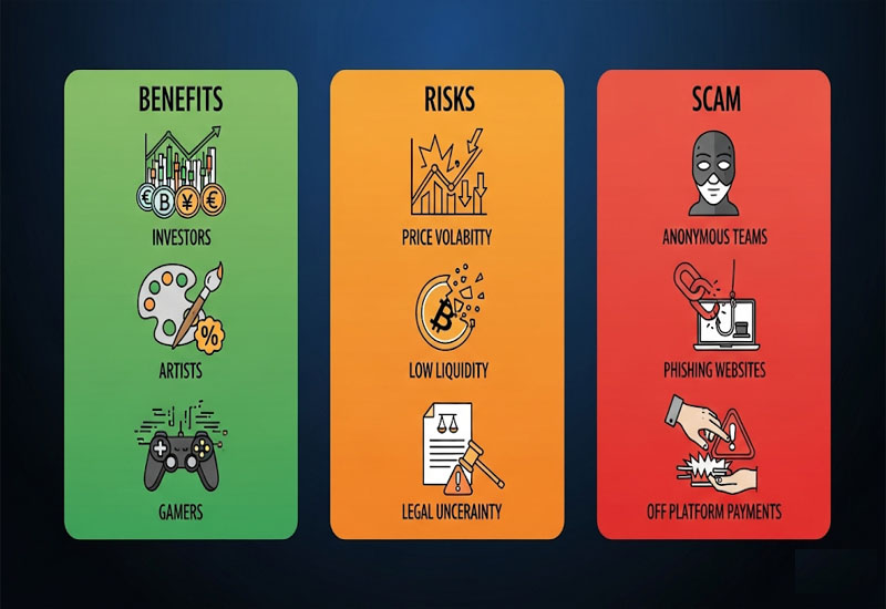 Lợi ích, rủi ro và dấu hiệu nhận biết scam NFT