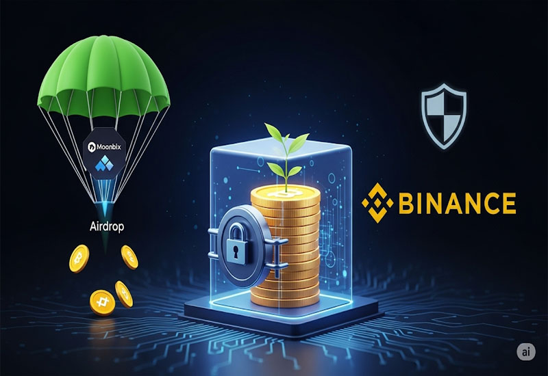 Nhận airdrop, tham gia staking và kiếm lãi từ Moonbix trên Binance