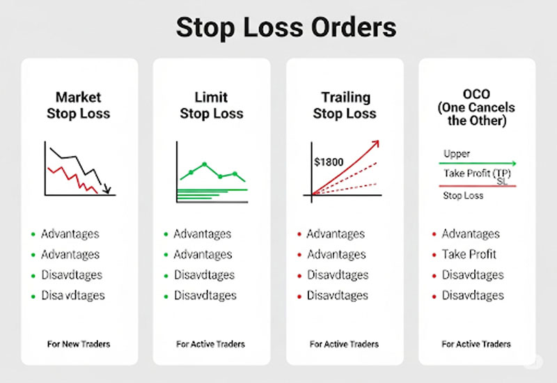 Phân biệt các lệnh stop loss phổ biến