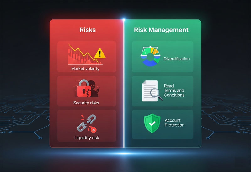 Rủi ro tiềm ẩn & Cách hạn chế rủi ro khi dùng Binance Earn