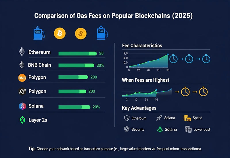 So Sánh Gas Fee Trên Các Blockchain Phổ Biến