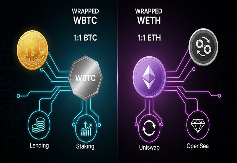 So sánh Wrapped Token phổ biến 