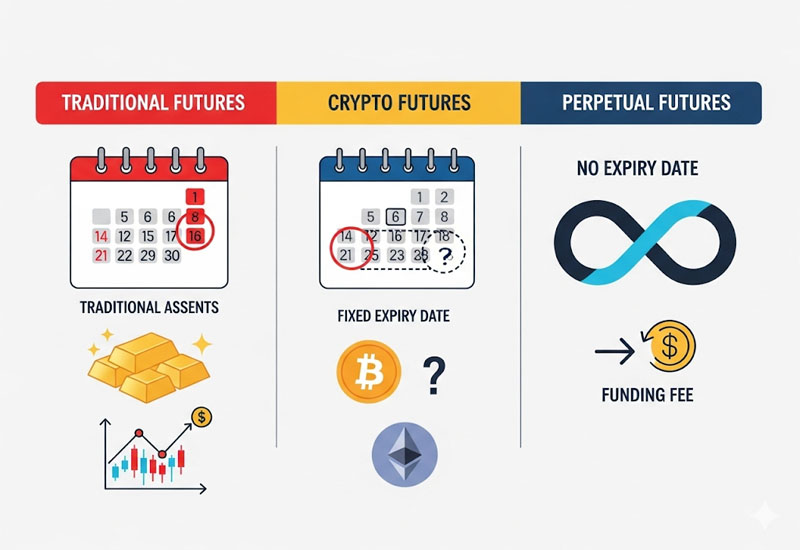 Các loại hợp đồng tương lai trong Crypto Các loại hợp đồng tương lai trong Crypto