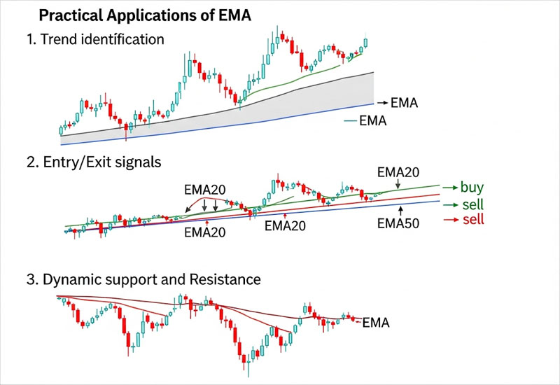 Ứng dụng thực chiến của EMA trong giao dịch Crypto